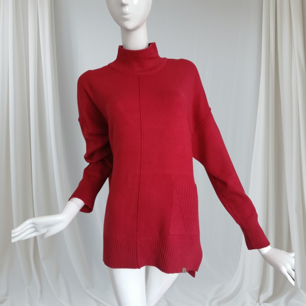 Weekenders Vibrant Red Cowl Neck Sweater